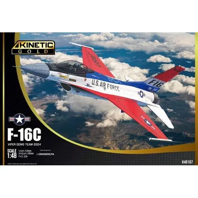 キネティック 1/48 F-16C ヴァイパー デモ チーム 2024年 スケールモデル KNE48107