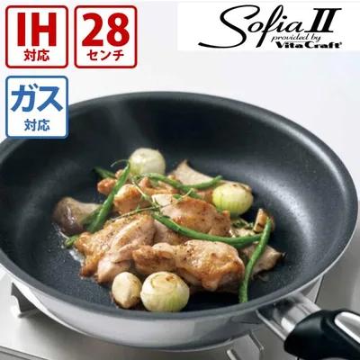 VitaCraft ビタクラフト ソフィア2 フライパン28cm キッチン用品 調理器具 IH対応 ガス火対応 こびりつきにくい