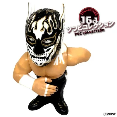 16dソフビコレクション 新日本プロレス エル・デスペラード 黒コスチュームVer. 爆買 ジュニアヘビー級王座 格闘技 ならず者ルチャドール フィギュア
