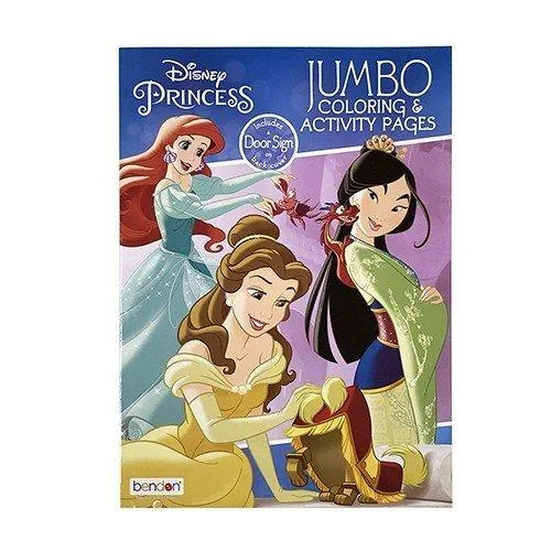 ディズニープリンセス (A) 80pg ぬりえ 14607a Disney ディズニー ぬり絵 英語 知育玩具 女の子 おうち時間 キャラクター 雑貨 グッズ