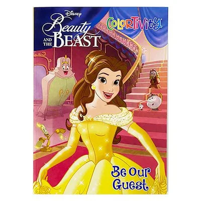 美女と野獣 ぬりえ ( Be our Guest ) 17337a ぬり絵 カラーリングブック おもちゃ キッズ 子供 ベル ディズニー プリンセス Disney princess