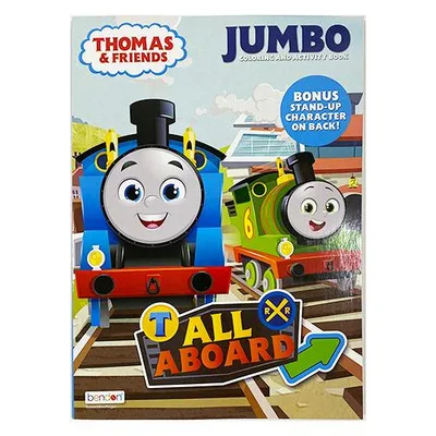トーマス ぬりえ ( ALL ABOARD ) 17343b THOMAS パーシー ぬり絵 カラーリングブック おもちゃ キッズ 子供 機関車 キャラクター グッズ 輸入品 インポート