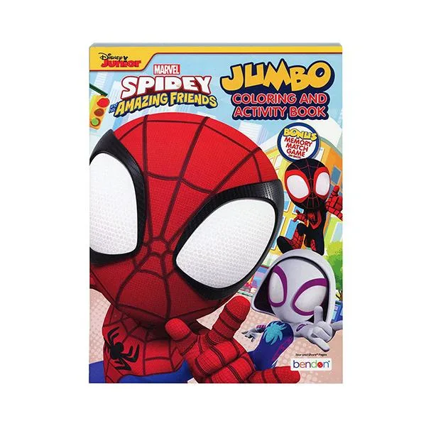 スパイダーマン スパイディとすごいなかまたち ぬりえ 18234 塗り絵 迷路 カラーリングブック アクティビティーブック SPIDEY MARVEL 輸入品 インポート