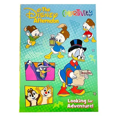 ディズニー ダックテイルズ 64ページ ぬりえ ( 表紙グリーン ) 19301a キャラクター ドナルドダック チップ デール ぬり絵 塗り絵 ディズニー グッズ 英語 輸入
