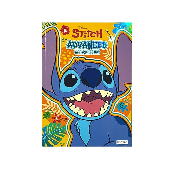 スティッチ ぬりえ ADVANCED 21432 Lilo&Stitch Disney ぬり絵 塗り絵 カラーリングブック 子ども キッズ 英語 輸入