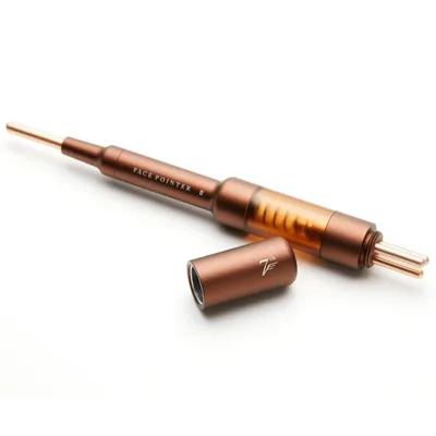 The FACE POiNTER 7th フェイスポインター COREFIT ポスポス ペン型美顔器 コリほぐし バネ式 フェイスライン(ディープレッド)