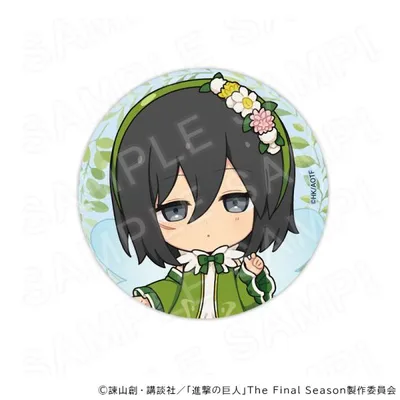 【 11/11 発送予定】 TVアニメ『進撃の巨人』 缶バッジ 妖精Ver(ミカサ・アッカーマン) グッズ