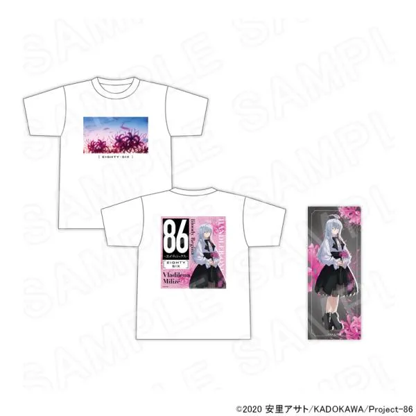 TVアニメ「86―エイティシックス―」Tシャツ&ステッカーセット ヴラディレーナ・ミリーゼ グッズ