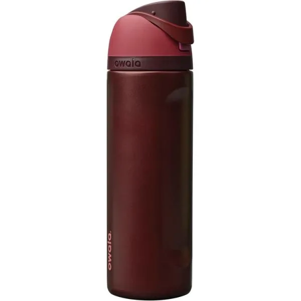 お取り寄せ オワラ フリーシップ 水筒 710mL ブラックチェリー Owala FreeSip Water Bottle 24oz Black Ch