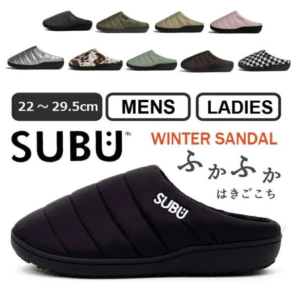 SUBU サンダル スブ スリッポン メンズ レディース 冬サンダル 外履き つっかけ ボア 防寒 暖かい キャンプ アウトドア 冬 取扱店