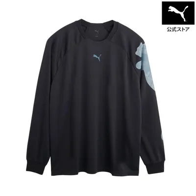 【公式】プーマ PUMA メンズ トレーニング ロゴ AOP 長袖 Tシャツ ジム 運動