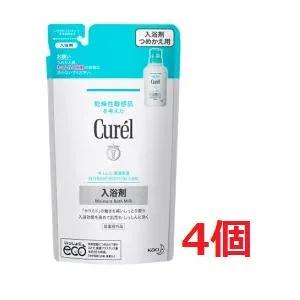 ■4個セット・送料無料■数量限定! 花王 キュレル 潤浸保湿 入浴剤 つめかえ用(360ml) 医薬部外品