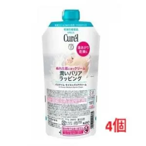 ■4個セット・送料無料■数量限定! キュレル バスタイムモイストバリアクリーム つけかえ用(310g)