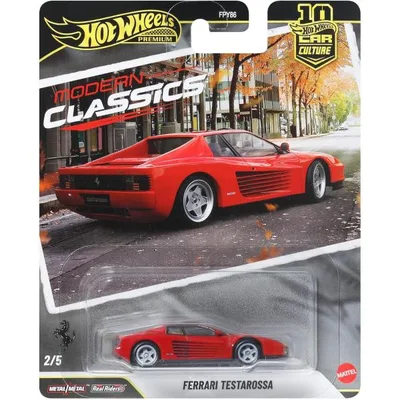 【在庫処分特価】BOX販売(10台入り) ホットウィール(Hot Wheels) カーカルチャー モダン・クラシックス フェラーリ テスタロッサ JKF00