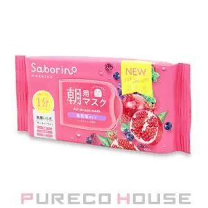 サボリーノ 目ざまシート 完熟果実の高保湿タイプN (朝用フェイスマスク) 30枚入り