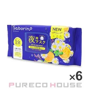 サボリーノ お疲れさマスクN (夜用フェイスマスク) 30枚入り ×6個 【セット】