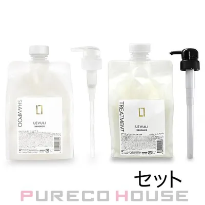 ハホニコ レブリ シャンプー b 1000ml レフィル 《ポンプ付き》 + トリートメント a 1000g レフィル 《ポンプ付き》 【セット】