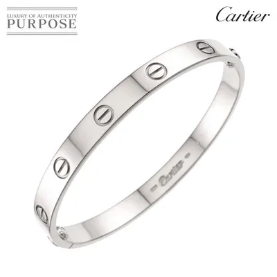 カルティエ Cartier ラブ ブレス #17 K18 WG ホワイトゴールド 750 ブレスレット バングル Love Bracelet 90335987