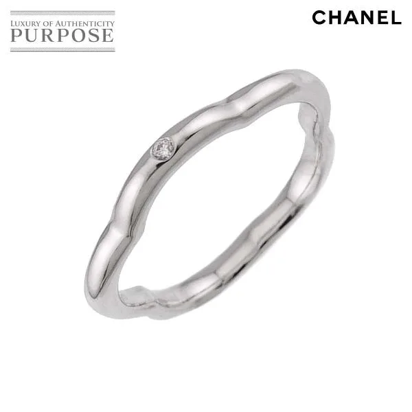 シャネル CHANEL カメリア #47 リング ダイヤ K18 WG ホワイトゴールド 750 指輪 Camellia Ring 90336520