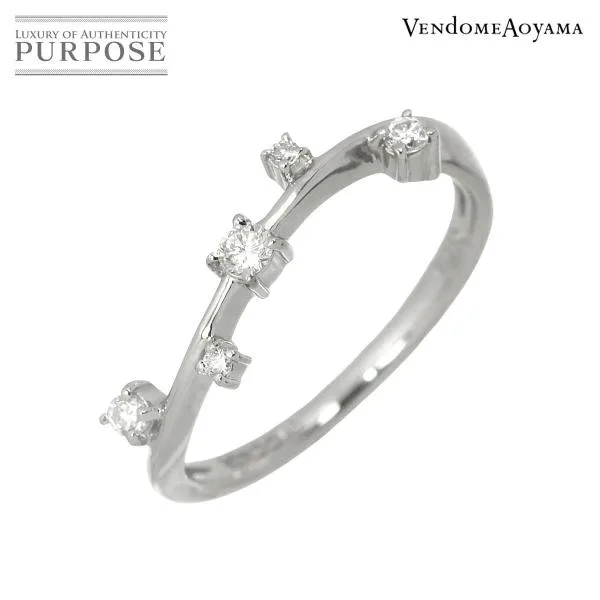 ヴァンドーム Vendome 9号 リング ダイヤ Pt プラチナ 指輪 Diamond Ring 90336635