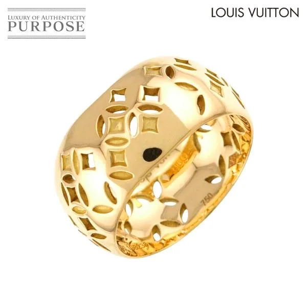 ルイ ヴィトン LOUIS VUITTON プティット バーグ ガレア #51 リング K18 YG イエローゴールド 750 指輪 Ring 90340250
