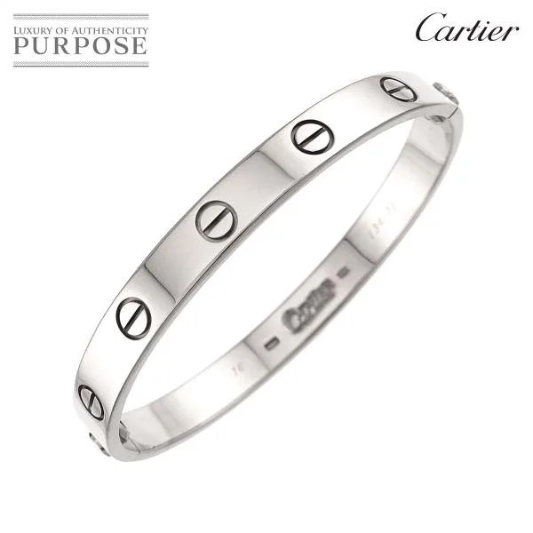 カルティエ Cartier ラブ ブレス #16 K18 WG ホワイトゴールド 750 ブレスレット バングル Love Bracelet 90341203