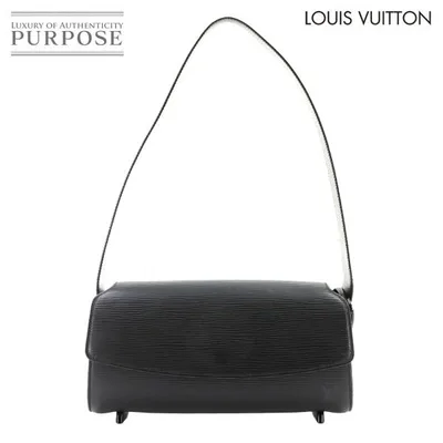 新品同様 ルイ ヴィトン LOUIS VUITTON エピ ノクターン PM ショルダー バッグ レザー ノワール M52182 Epi Nocturne PM 90343157