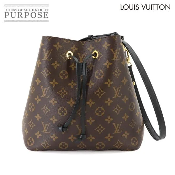 新品同様 ルイ ヴィトン LOUIS VUITTON モノグラム ネオノエ ショルダー バッグ ノワール ブラック M44020 RFID Neo Noe 90343585