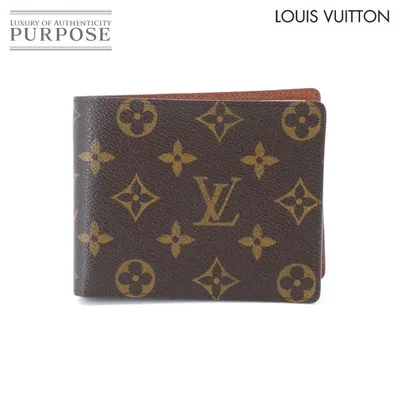 ไม่ได้ใช้ Exhibit Louis Vuitton โมโนแกรม Portefeuille Florin กระเป๋าสตางค์สองชั้น N60026 Florin กระเป๋าสตางค์ 90346219