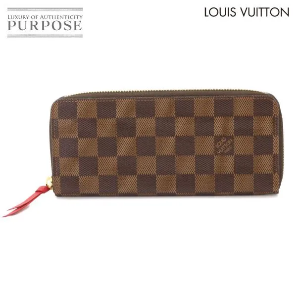 未使用 展示品 ルイ ヴィトン LOUIS VUITTON ダミエ ポルトフォイユ クレマンス ラウンドファスナー 長財布 スリーズ N60534 90347119