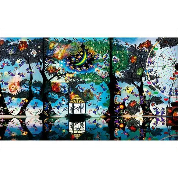 Jigsaw Puzzle 1000 Piece Flame of Rebirth Burning in the Magical Forest Seiji Fujishiro Made in Japan Apple One Respect for the Aged Day 1000-831