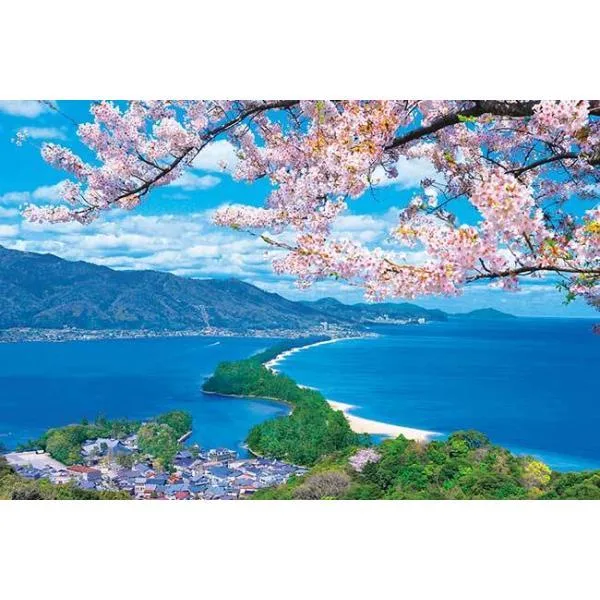 ジグソーパズル 1000ピース 桜咲く天橋立 京都 日本風景 アップルワン 敬老の日 1000-868
