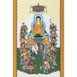 ジグソーパズル 1000ピース 十六善神図 吉祥画 アップルワン 敬老の日 1000-896