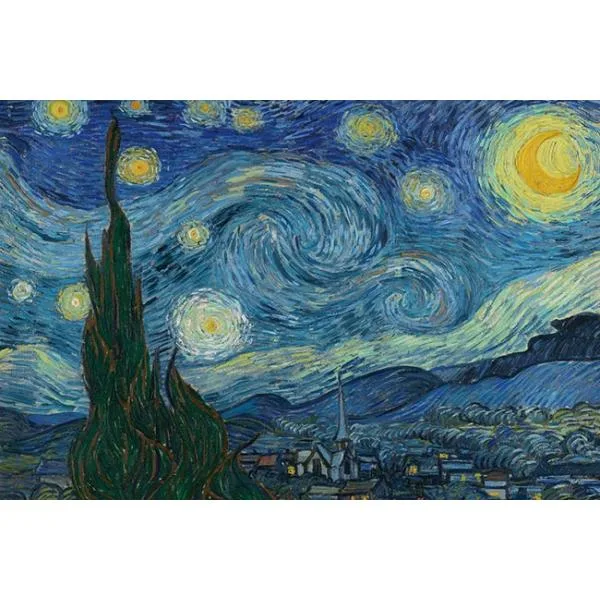 ジグソーパズル 1000ピース 星月夜 名画 ゴッホ アップルワン 敬老の日 1000-929