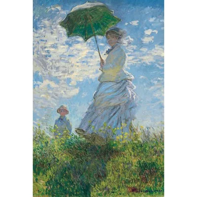 ジグソーパズル 1000ピース 散歩、日傘をさす女 名画 モネ アップルワン 敬老の日 1000-930