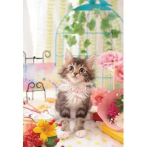 ジグソーパズル 300ピース うるふわにゃんこ 猫 動物写真 アップルワン 敬老の日 300-400