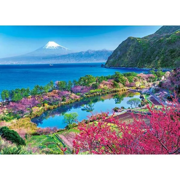 ジグソーパズル 500ピース 花桃と富士快晴 静岡 日本風景 アップルワン 敬老の日 500-252