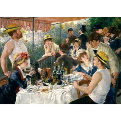 ジグソーパズル 500ピース 舟遊びをする人々の昼食 名画 アップルワン 敬老の日 500-284