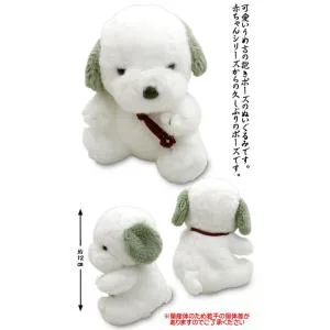 うめ吉ぬいぐるみ抱きホワイト
