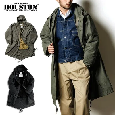 ヒューストン HOUSTON M51 モッズコート M-51 パーカー M-51 PARKA 5409M メンズ レデイース 米軍 青島コート ライナー付き ロングコート アウター ビジネス