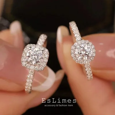 リング レディース 1カラット 一粒 CZダイヤモンド 18KGP ヘイロー 大粒 上品 高見え 婚約 指輪 アクセサリー ギフト プレゼント 人気