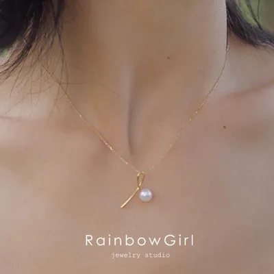 ネックレス レディース パール 個性 大人可愛い シンプル シルバー925 14kコーティング 彼女 妻 嫁 娘 女性 誕生日プレゼント 母の日 記念日