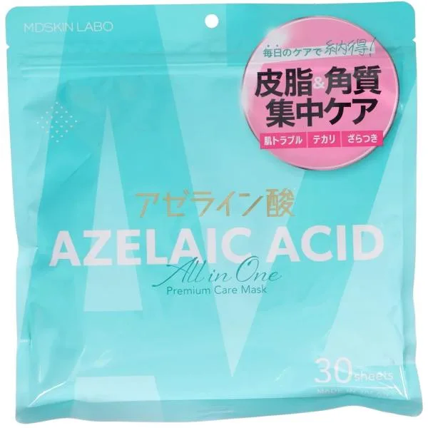 MDSKIN LABO アゼライン酸 プレミアムケアマスク 30枚入 大容量 日本製 化粧水 乳液 美容液 パック オールインワン シートマスク フェイスマスク フェイスパック