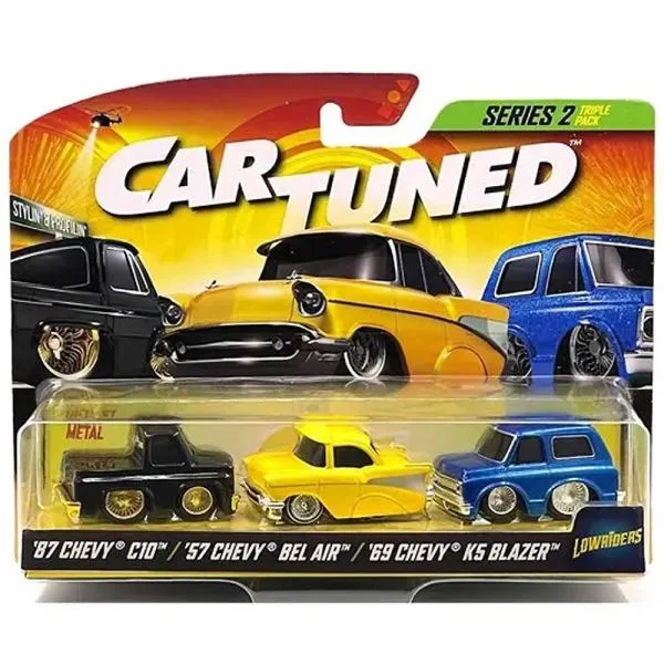 MGA CarTuned/カーチューンド Lowriders Series2 ミニカー ローライダー Stylin & Profilin 3Pack (3台セット)