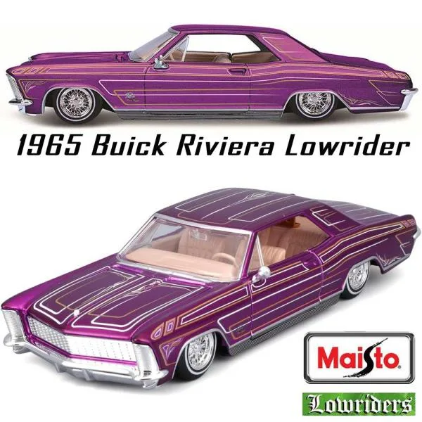 Maisto/マイスト Lowriders 1/26 ミニカー ローライダー リビエラ 1965 Buick Riviera Lowrider (パープル)