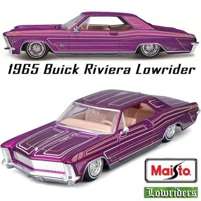 Maisto/マイスト Lowriders 1/26 ミニカー ローライダー リビエラ 1965 Buick Riviera Lowrider (パープル)