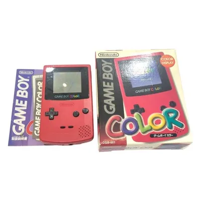Nintendo 任天堂 CGB-001 GAMEBOY COLOR ゲームボーイ カラー ゲーム機 本体 ニンテンドー ホビー レッド ユニセックス【中古】