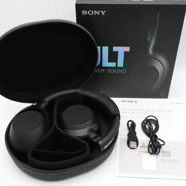 ボーナスストアPlus【美品】SONY ULT WEAR WH-ULT900N-BC ブラック ワイヤレスノイズキャンセリングステレオヘッドセット ソニー アルトウェア ヘッドホン 本体
