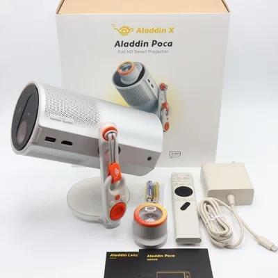 ボーナスストアPlus【美品】Aladdin X Aladdin Poca WK08K ポータブルプロジェクター アラジン ポカ 本体