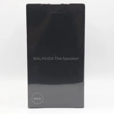 ボーナスストアPlus【新品未開封】BALMUDA The Speaker M01A-BK ブラック バルミューダ ザ・スピーカー 本体